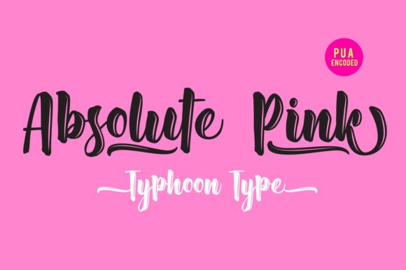Absolute Pink: A Script Font for Elegant Editorial Design