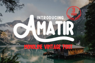 Amatir: The Vintage Font That Elevates Your Campaign Design