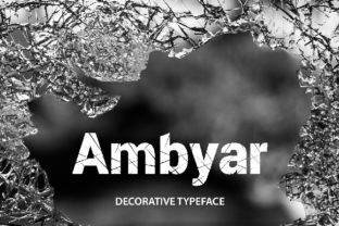 Ambyar: A Bold Font for Creative Crafters and Product Designers