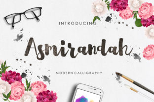 Asmirandah: A Script Handwritten Font for Editorial Design and Branding