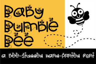 Baby Bumble Bee: A Script Handwritten Font for Creative Makers