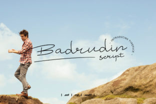 Badrudin: A Script Handwritten Font for Authentic Digital Branding
