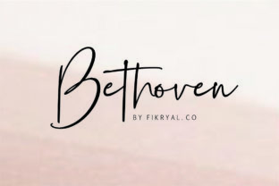 Bethoven: A Script Handwritten Font for Creative Crafters