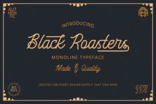 Black Roasters: A Bold Script Font for Dynamic Campaigns