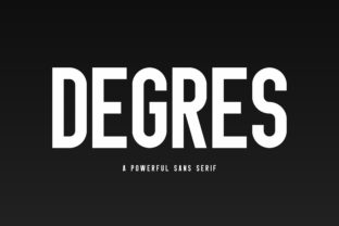 Boost Your Brand with Degres: A Bold Sans Serif Font for Small Businesses