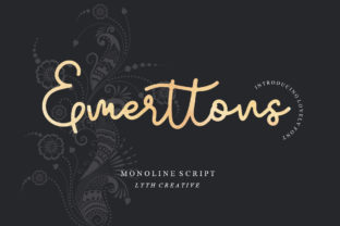 Emerttons: A Script Handwritten Font for Elegant Branding and Creative Projects