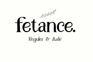 Fetance: A Versatile Serif Font for Designers