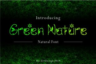 Green Nature: A Botanical Font for Editorial Design