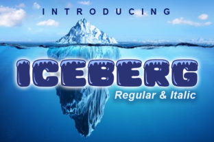 Iceberg: A Decorative Font for Editorial Design and Branding