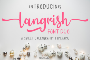 Langrish Duo: A Font That Brings Youthful Charm to Every Design Project
