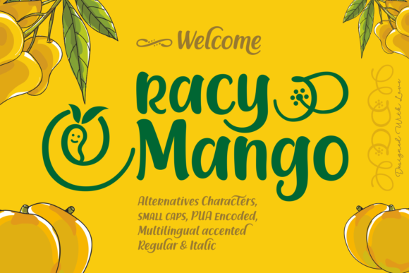 Racy Mango: A Script Handwritten Font for Creative Campaigns