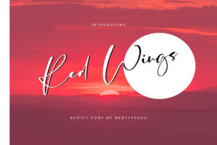 Red Wings: A Script Handwritten Font That Elevates Brand Identity