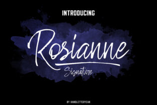 Rosianne: A Script Handwritten Font for Creative Crafters and Product Designers