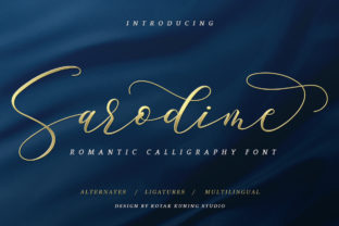 Sarodime: A Romantic Script Font for Handmade Creators