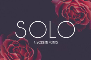 Solo: A Timeless Sans Serif Font with a Romantic Twist