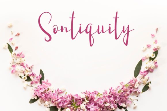 Sontiquity: A Script Handwritten Font for Editorial Elegance