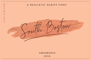 South Boston: A Script Handwritten Font for Creative Crafters