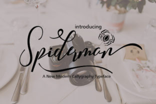 Spiderman: A Script Handwritten Font for Creative Crafters