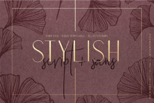 Stylish Duo: A Sophisticated Sans Serif Font for Modern Branding