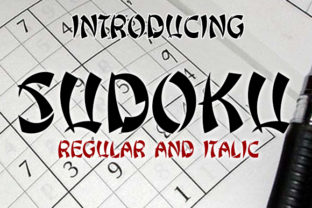 Sudoku: A Bold Font for Standout Design