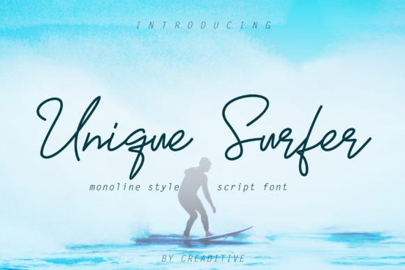 Unique Surfer: A Script Font for Bold Digital Branding