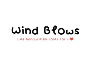 Wind Blows: A Script Handwritten Font for Editorial Design and Branding
